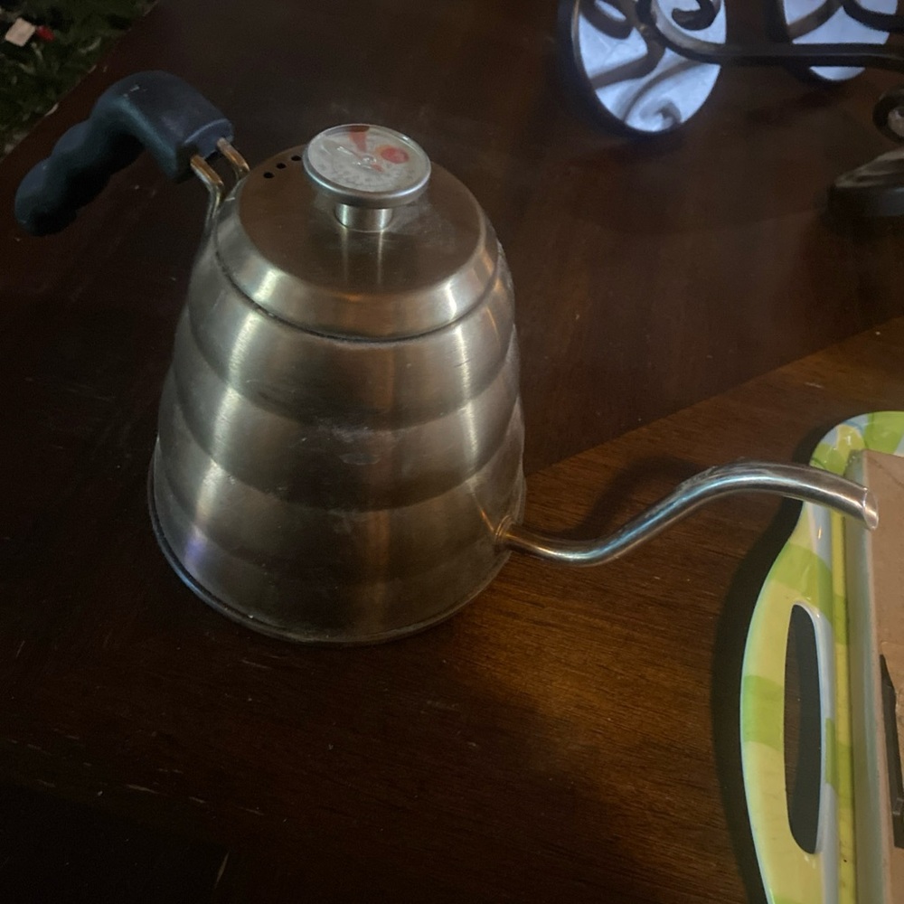 Elegant Silver Gooseneck Kettle